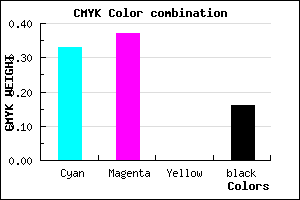 #9086D6 color CMYK mixer