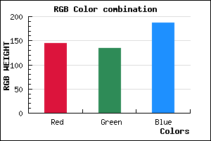 rgb background color #9087BB mixer