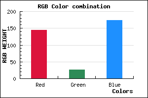 rgb background color #901AAE mixer