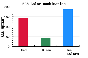 rgb background color #902CBB mixer
