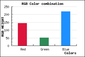 rgb background color #9033DB mixer