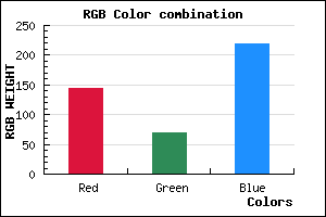 rgb background color #9045DB mixer
