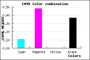 #9053A1 color CMYK mixer