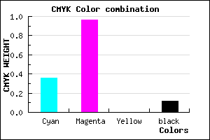 #9009E1 color CMYK mixer