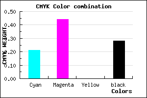 #9167B7 color CMYK mixer