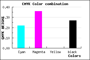 #9177B9 color CMYK mixer