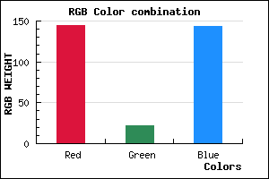 rgb background color #91168F mixer