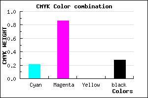 #911AB8 color CMYK mixer