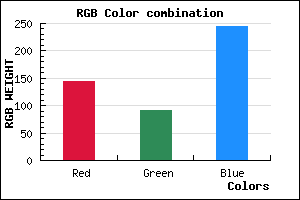 rgb background color #915CF4 mixer