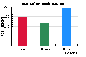 rgb background color #9275C1 mixer