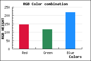 rgb background color #9275DB mixer