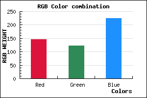 rgb background color #927BE0 mixer