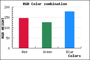 rgb background color #927EB2 mixer