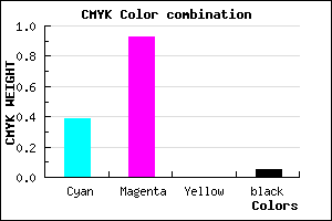 #9212F1 color CMYK mixer