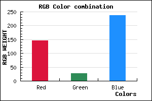 rgb background color #921BEE mixer
