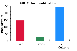rgb background color #921CF3 mixer