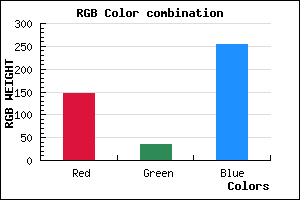 rgb background color #9222FF mixer