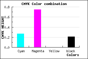 #9233C9 color CMYK mixer