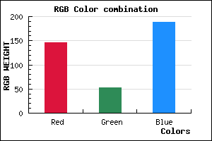 rgb background color #9234BC mixer