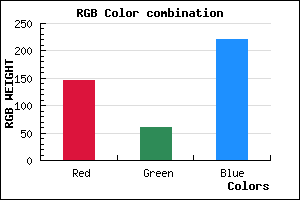 rgb background color #923CDC mixer