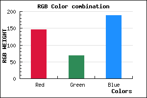 rgb background color #9244BC mixer