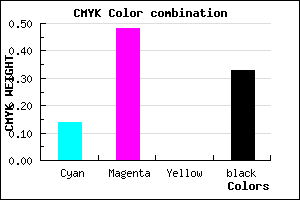 #9259AA color CMYK mixer