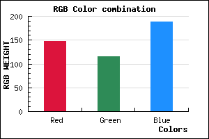 rgb background color #9373BD mixer