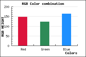 rgb background color #937BA3 mixer