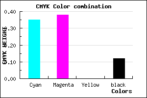#938BE1 color CMYK mixer