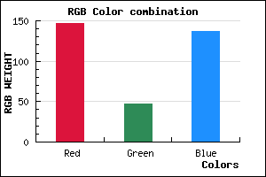 rgb background color #932F89 mixer