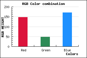 rgb background color #9330AB mixer