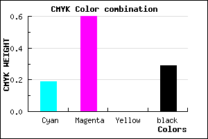 #9348B5 color CMYK mixer