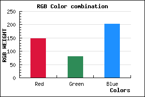 rgb background color #9351CB mixer
