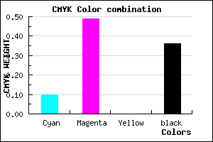 #9353A3 color CMYK mixer