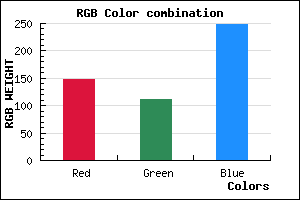 rgb background color #946FF9 mixer