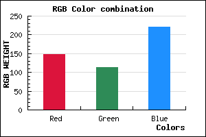 rgb background color #9472DC mixer