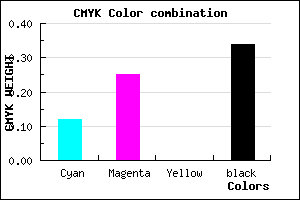 #947EA8 color CMYK mixer