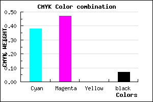 #947EED color CMYK mixer