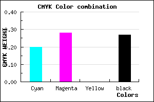 #9485B9 color CMYK mixer