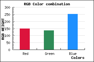 rgb background color #9488FC mixer