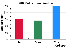 rgb background color #948BF9 mixer