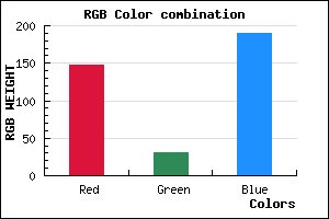 rgb background color #941EBE mixer