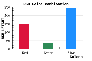rgb background color #9424F2 mixer