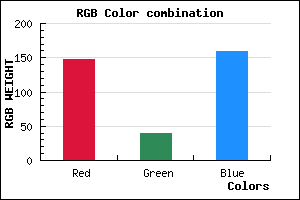 rgb background color #94279F mixer