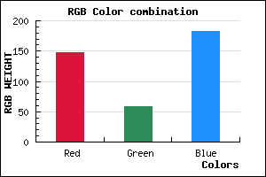 rgb background color #943AB6 mixer