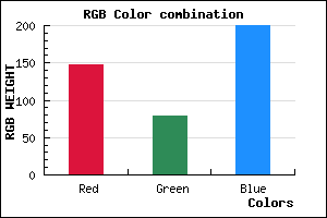 rgb background color #944FC8 mixer