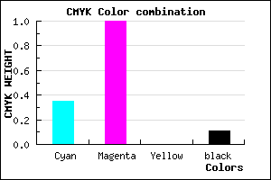 #9500E4 color CMYK mixer