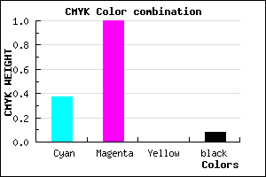 #9501EB color CMYK mixer