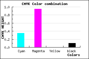 #950BE6 color CMYK mixer