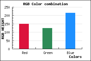 rgb background color #957CD8 mixer
